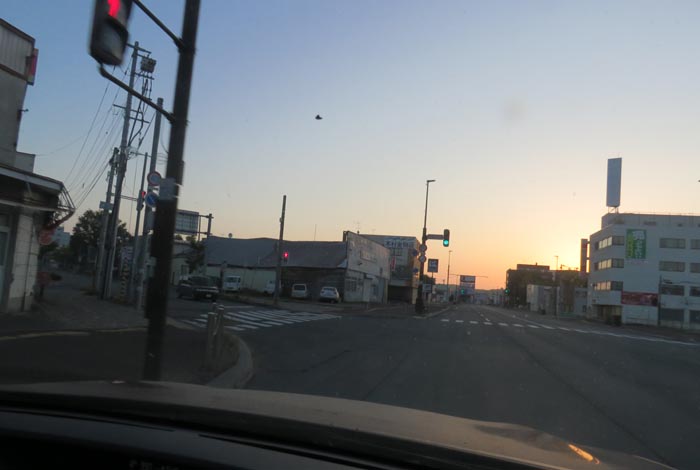 webnews今朝の北見/交差点から北4条通り側のパレスビル方向