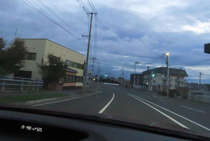 webnews今朝の北見/無加川橋を渡り南大通り交差点方向