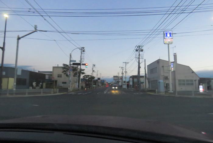 webnews今朝の北見/交差点から奥は常呂方面