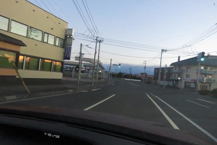 webnews今朝の北見/無加川橋を渡り南大通り交差点方向