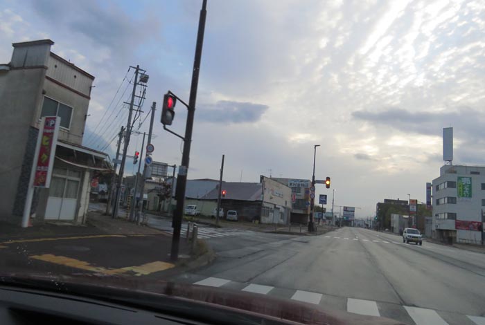 webnews今朝の北見/交差点から北4条通り側のパレスビル方向