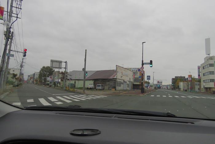 webnews今朝の北見/交差点から北4条通り側のパレスビル方向