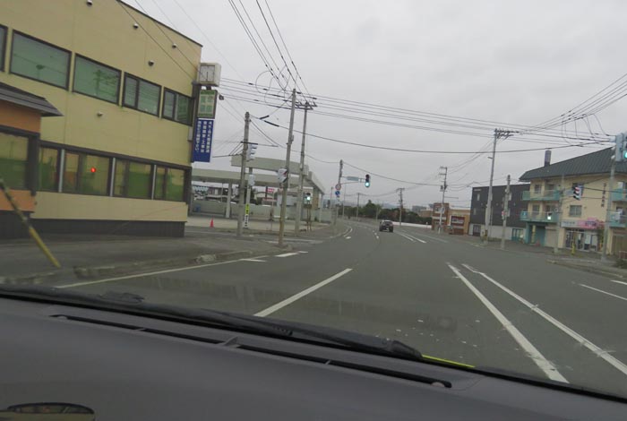 webnews今朝の北見/無加川橋を渡り南大通り交差点方向