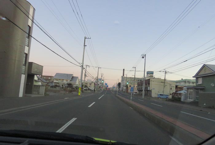 webnews今朝の北見/とん田通り、南大通り交差点から国道39号方向