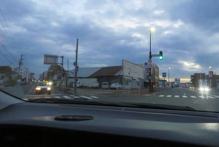 webnews今朝の北見/交差点から北4条通り側のパレスビル方向