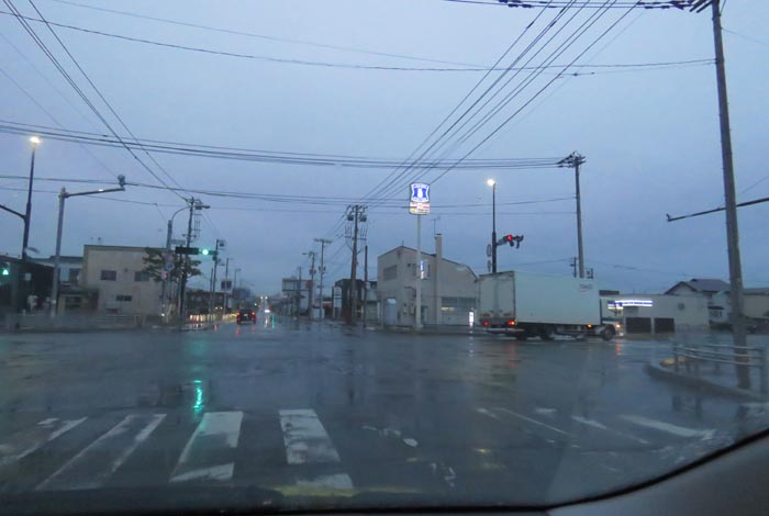 webnews今朝の北見/交差点から奥は常呂方面