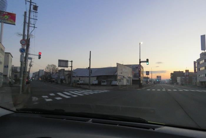 webnews今朝の北見/交差点から北4条通り側のパレスビル方向