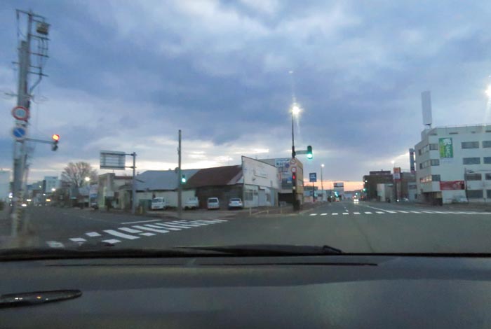 webnews今朝の北見/交差点から北4条通り側のパレスビル方向