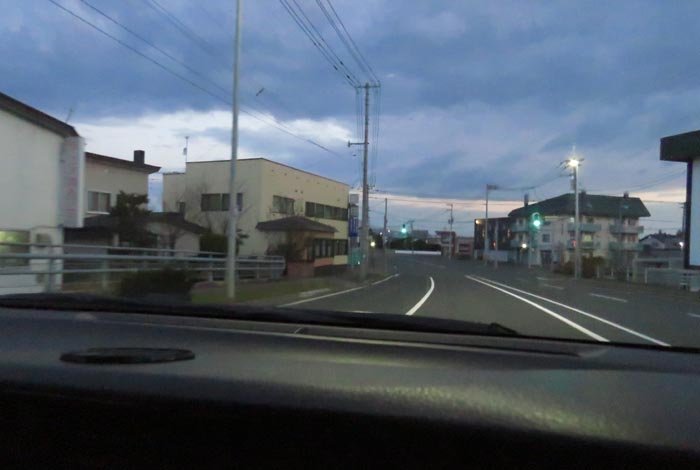 webnews今朝の北見/無加川橋を渡り南大通り交差点方向