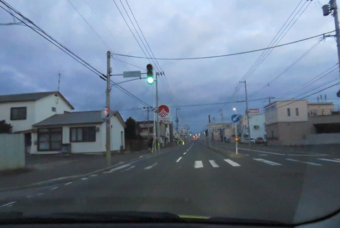 webnews今朝の北見/とん田通り、南大通り交差点から国道39号方向