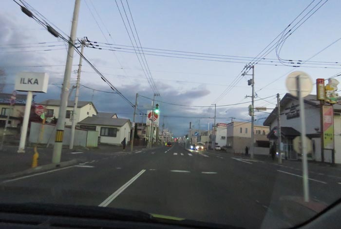 webnews今朝の北見/とん田通り、南大通り交差点から国道39号方向