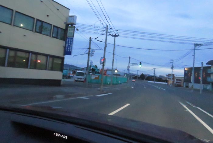 webnews今朝の北見/無加川橋を渡り南大通り交差点方向