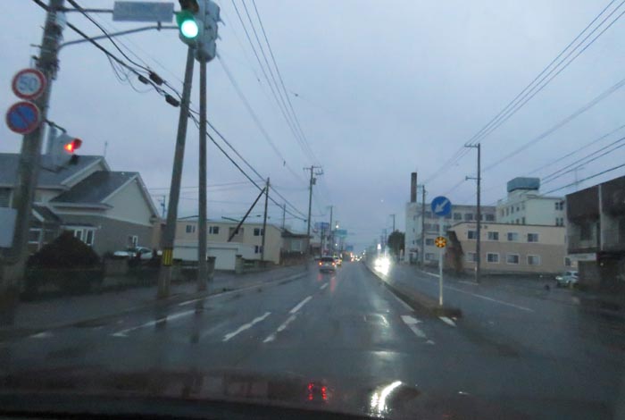 webnews今朝の北見/とん田通り、南大通り交差点から国道39号方向