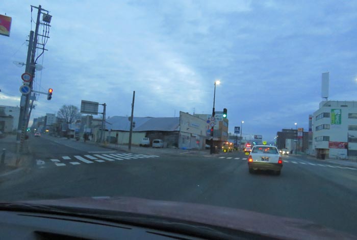 webnews今朝の北見/交差点から北4条通り側のパレスビル方向