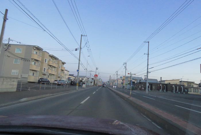 webnews今朝の北見/とん田通り、南大通り交差点から国道39号方向