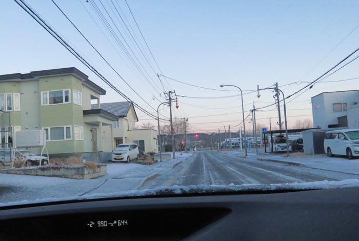 webnews今朝の北見/西5号線、南岸通りの交差点