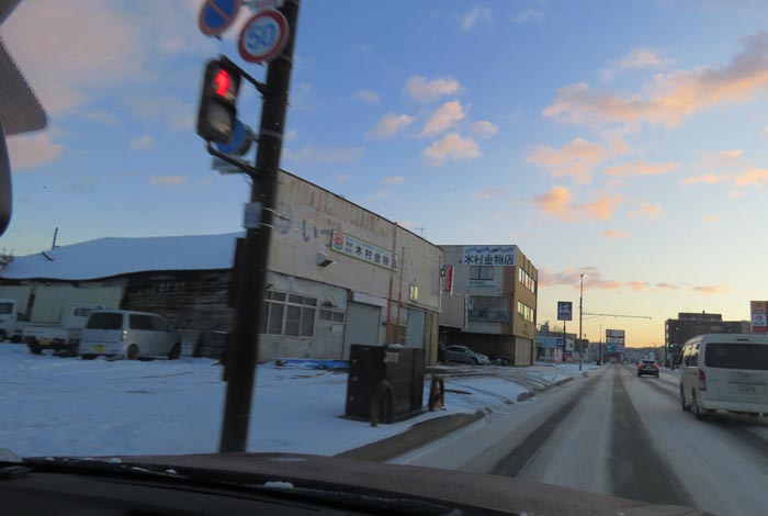 webnews今朝の北見/交差点から北4条通り側のパレスビル方向