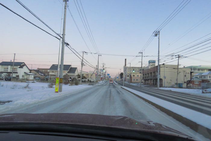 webnews今朝の北見/とん田通り、南大通り交差点から国道39号方向