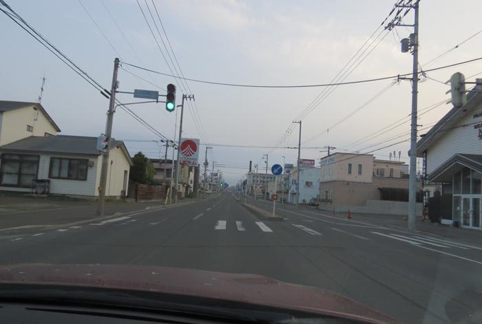 webnews今朝の北見/とん田通り、南大通り交差点から国道39号方向
